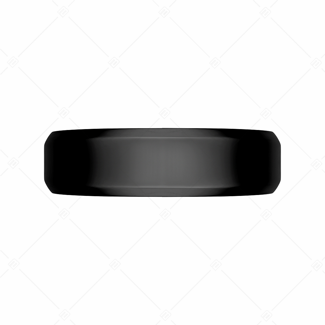 BALCANO - Frankie / Gravierbarer Edelstahl Ring mit schwarzer PVD-Beschichtung (042100BL11)