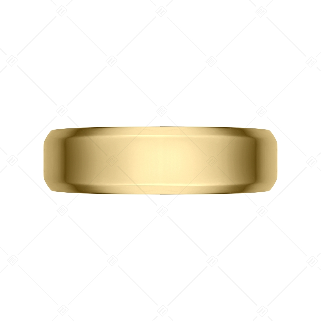 BALCANO - Frankie / Engravable Stainless Steel Ring With 18K Gold Plated (042100BL88)