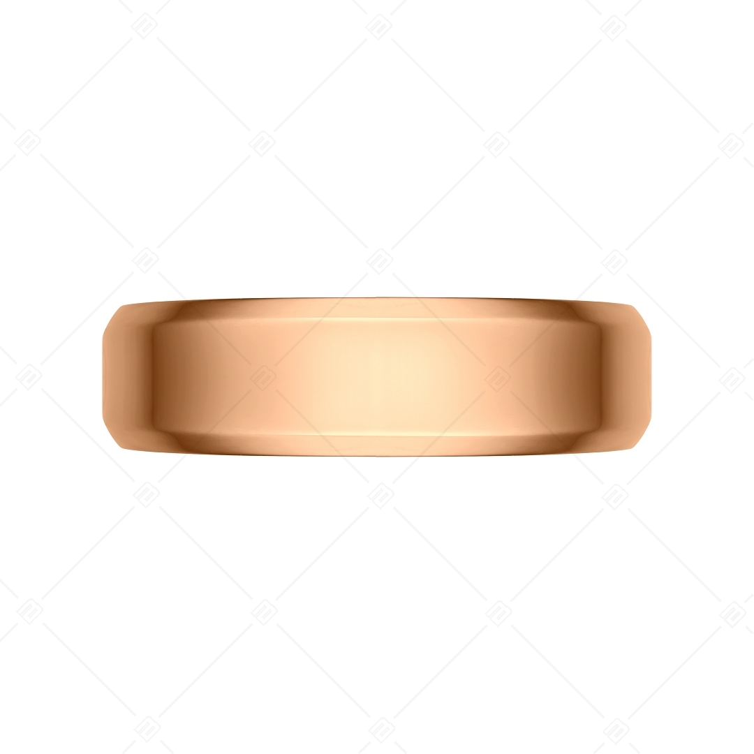 BALCANO - Frankie / Engravable Stainless Steel Ring With 18K Rose Gold Plated (042100BL96)