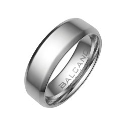 BALCANO - Frankie / Engravable stainless steel ring with high polished