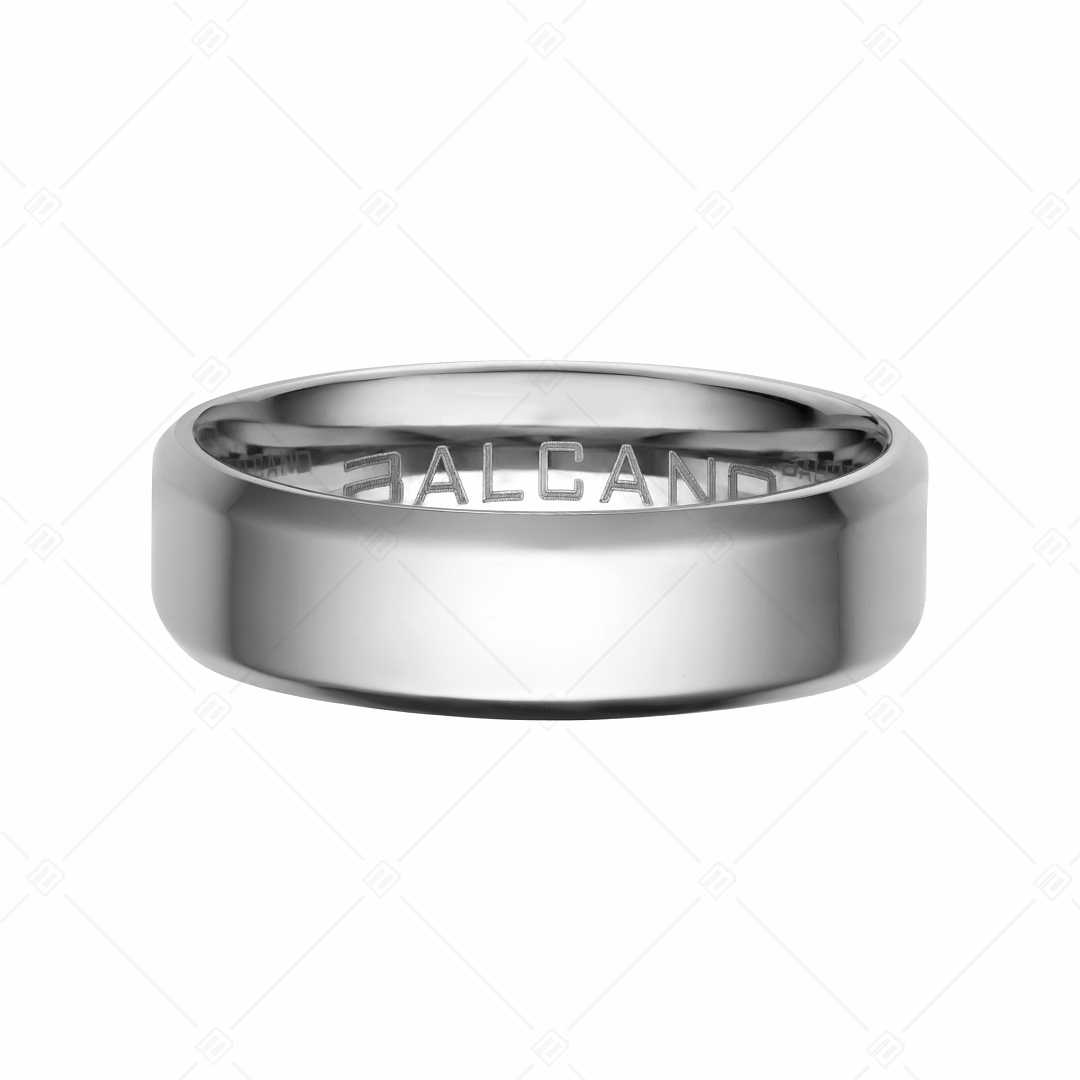 BALCANO - Frankie / Gravierbarer Edelstahl ring mit hochglanzpolirung (042100BL97)