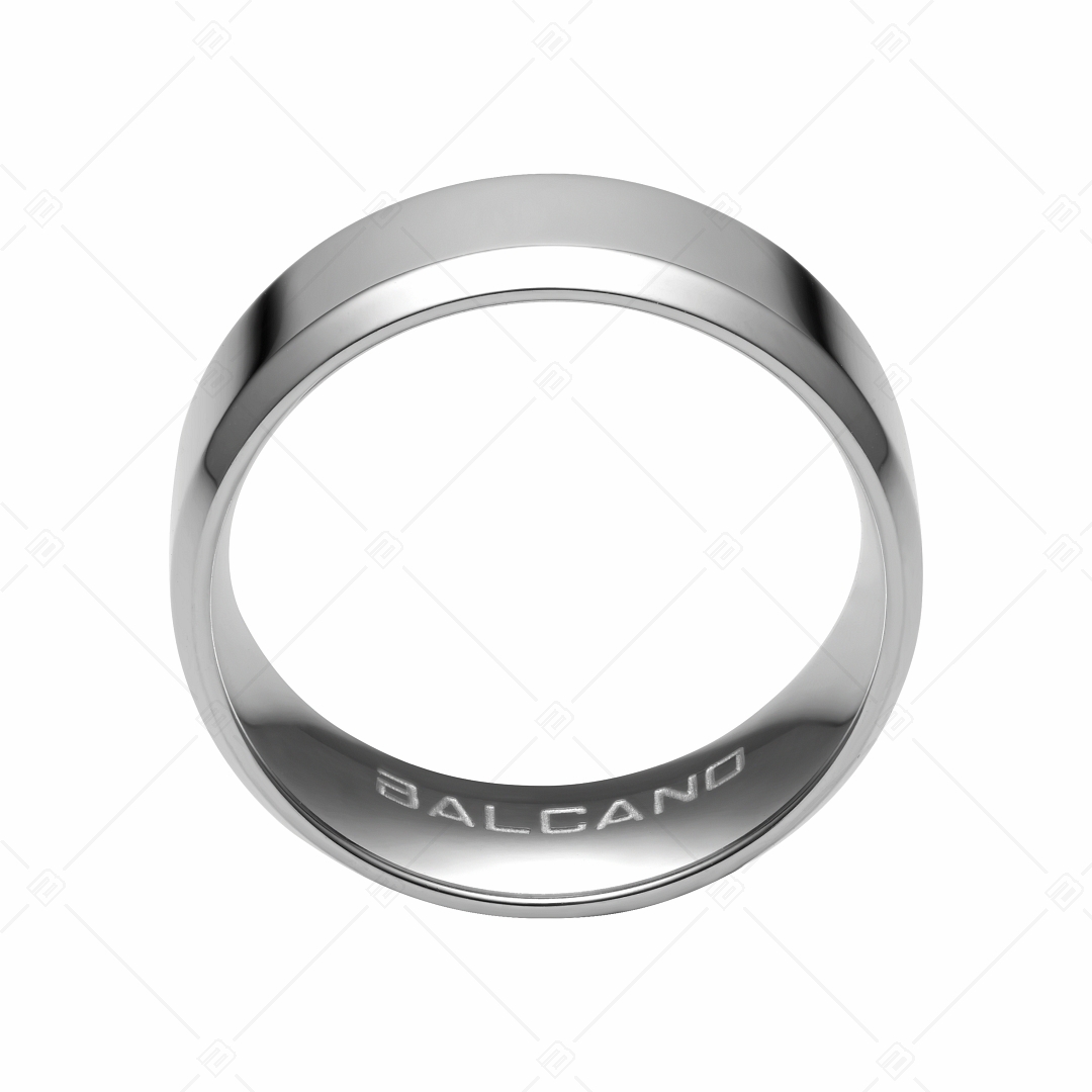 BALCANO - Frankie / Gravierbarer Edelstahl Ring mit Hochglanzpolierung (042100BL97)