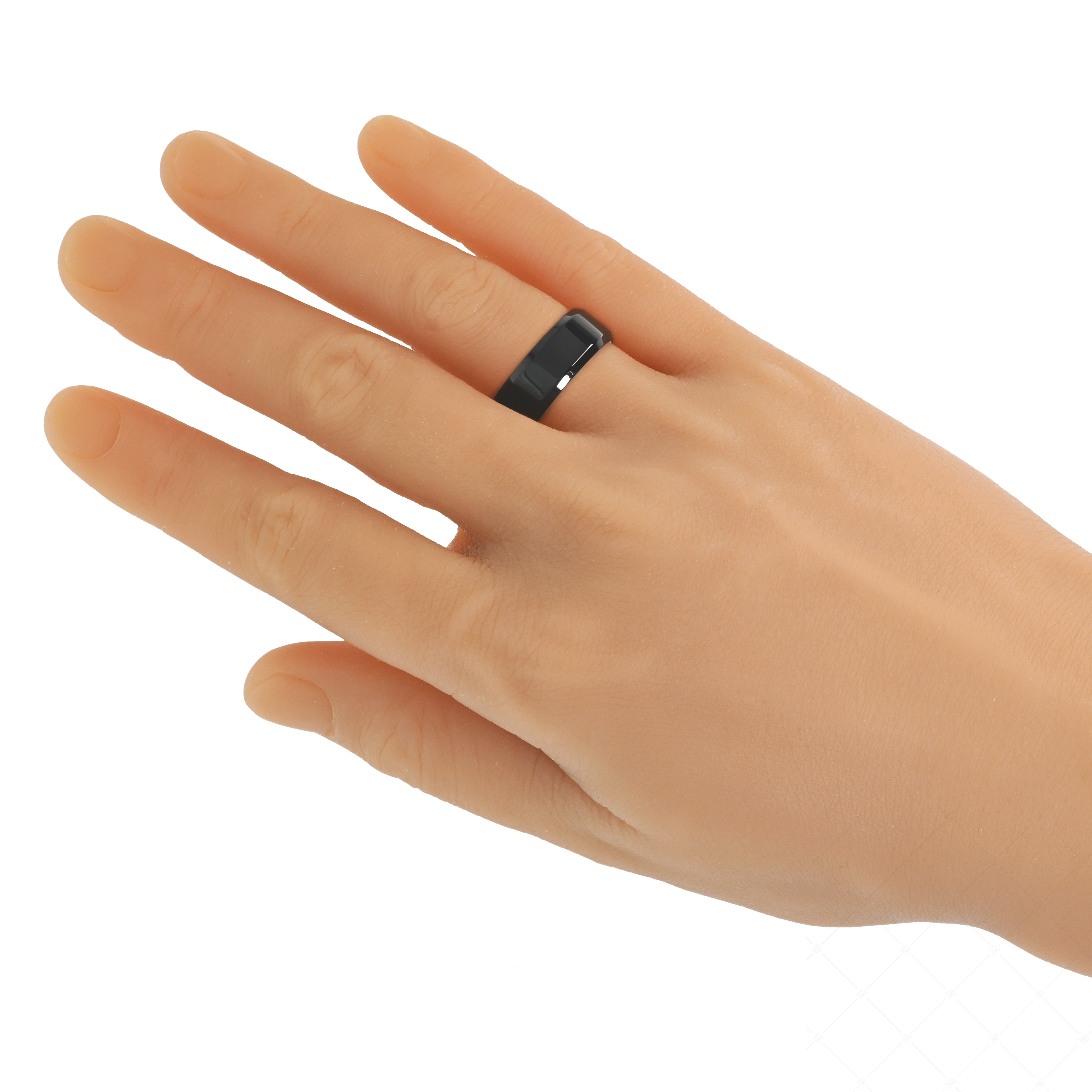 BALCANO - Eden / Engravable stainless steel ring with black PVD plated (042101BL11)