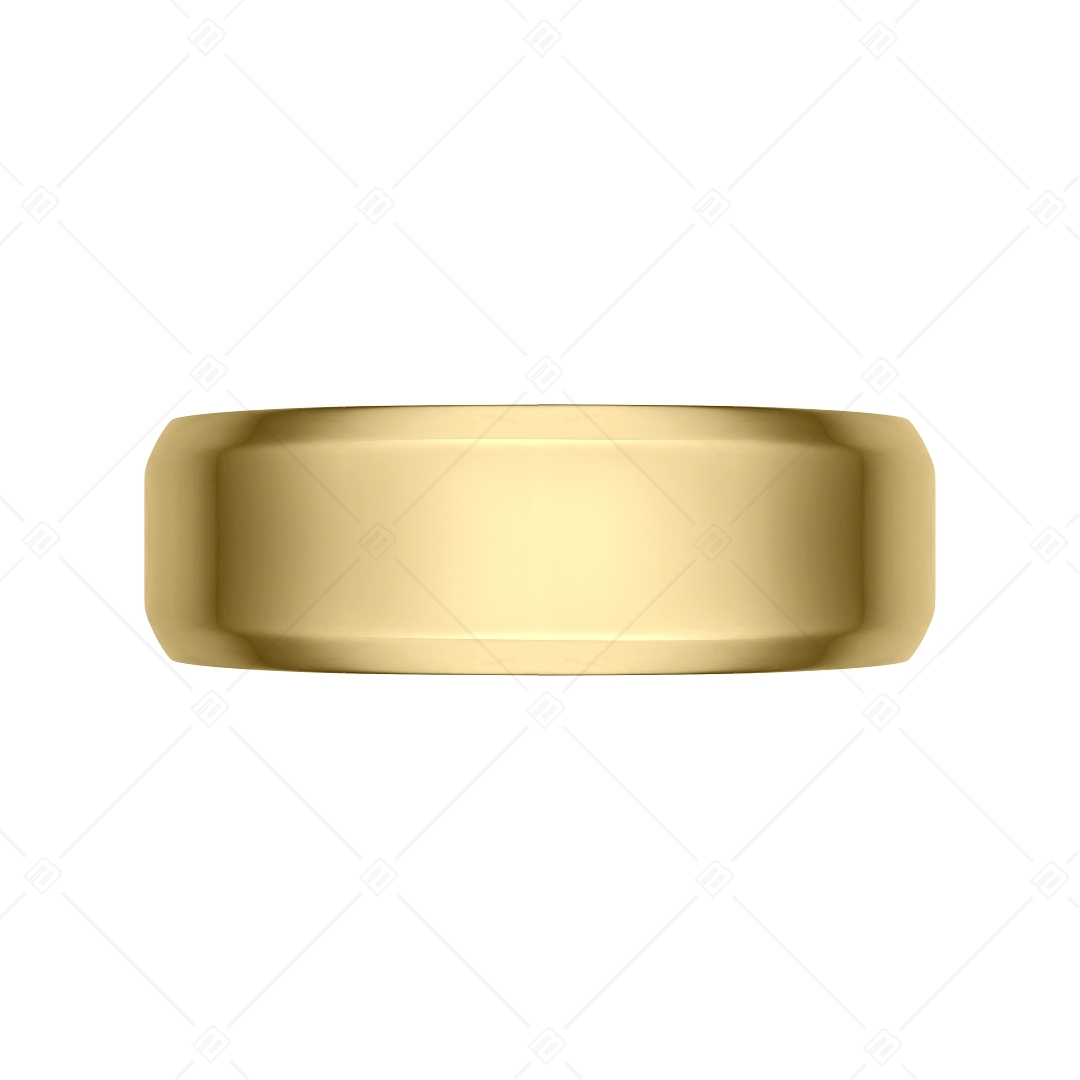 BALCANO - Eden / Engravable stainless steel ring with 18K gold plated (042101BL88)