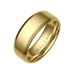 BALCANO - Eden / Engravable Stainless Steel Ring With 18K Gold Plated