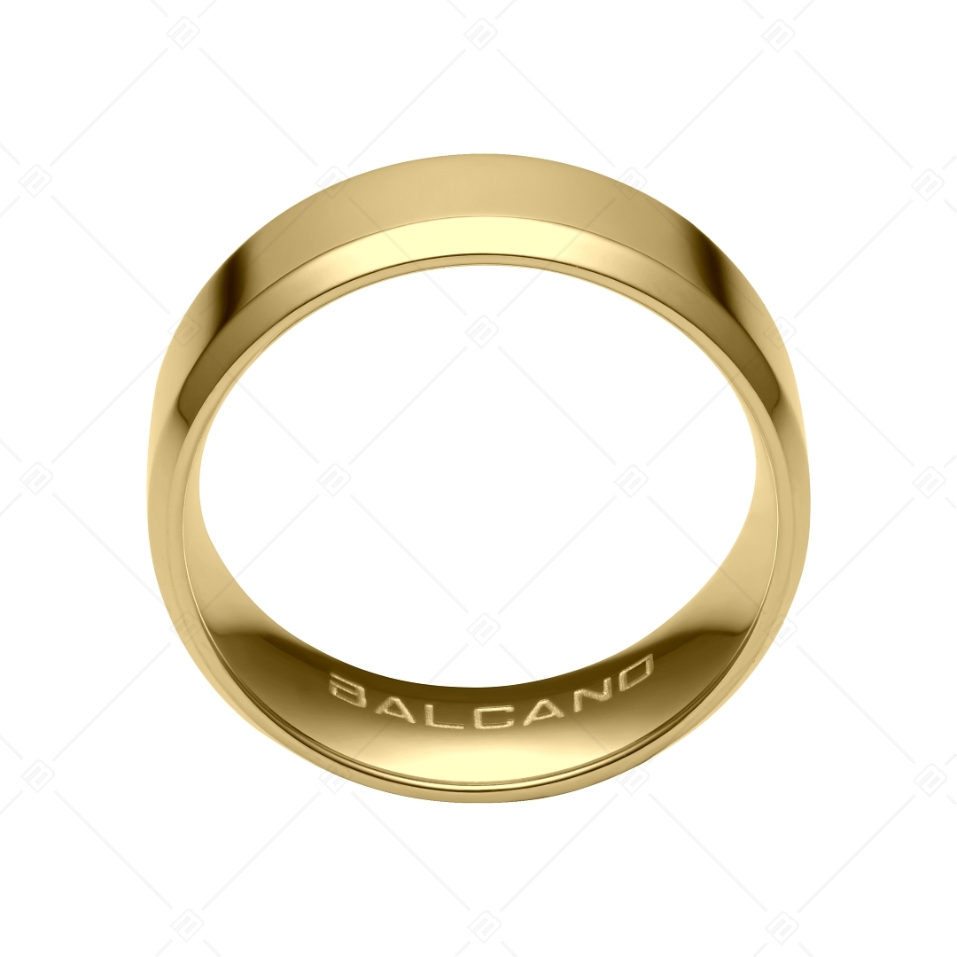 BALCANO - Eden / Engravable stainless steel ring with 18K gold plated (042101BL88)