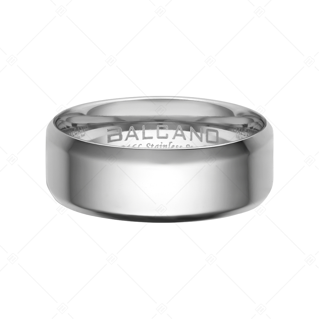 BALCANO - Eden / Gravierbarer Edelstahl Ring mit Hochglanzpolierung (042101BL97)