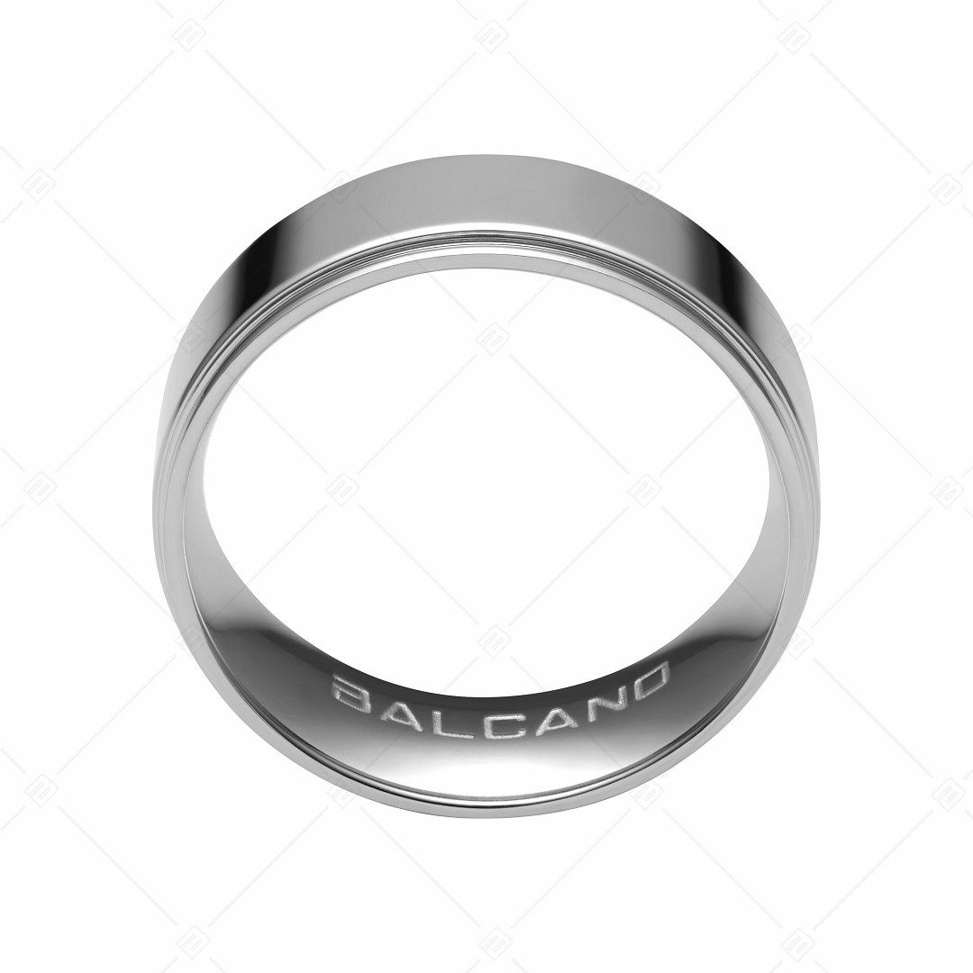 BALCANO - Arena / Gravierbarer Edelstahl Ring mit Spiegelglanzpolierung (042102BL97)