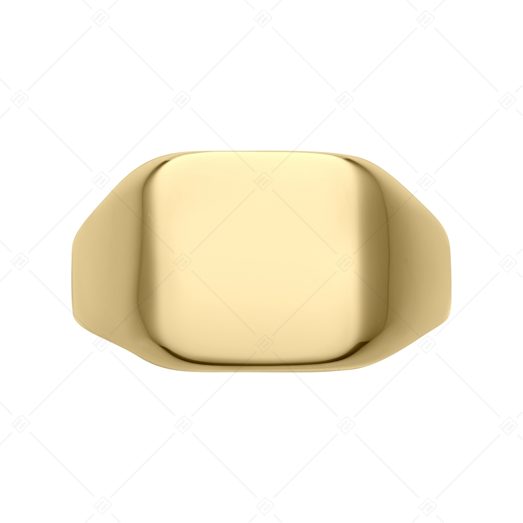 BALCANO - Larry / Gravierbarer Siegel Ring, 18K vergoldung (042104BL88)
