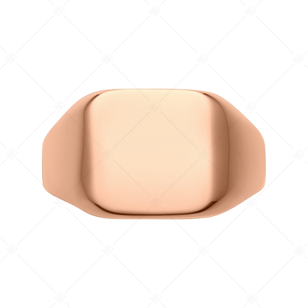 BALCANO - Larry / Gravierbarer Siegel Ring, 18K rosévergoldet (042104BL96)
