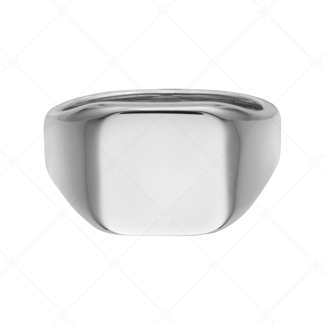 BALCANO - Larry / Gravierbarer Siegel Ring mit Spiegelglanzpolierung (042104BL97)