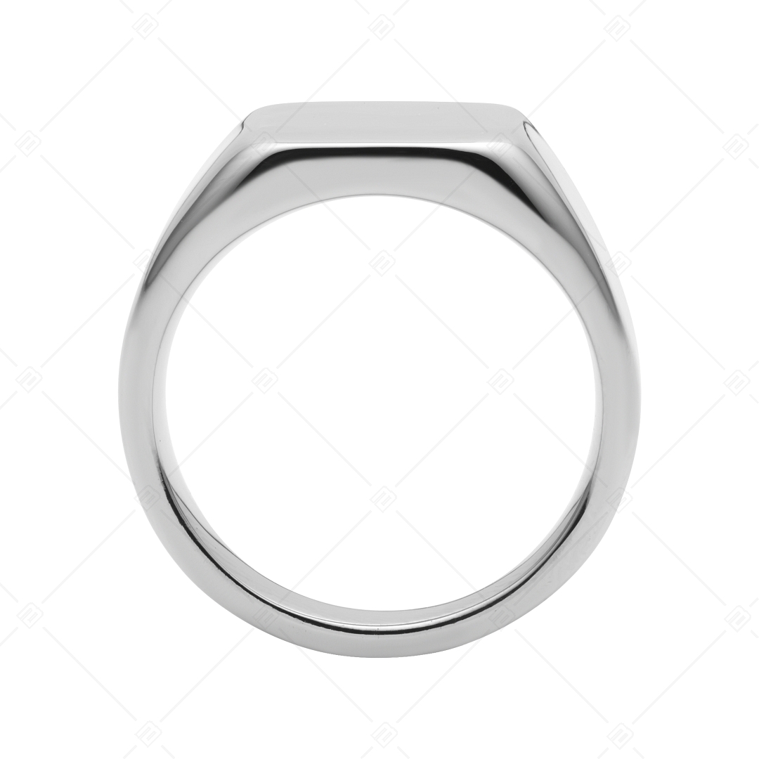 BALCANO - Larry / Gravierbarer Siegel Ring mit Spiegelglanzpolierung (042104BL97)