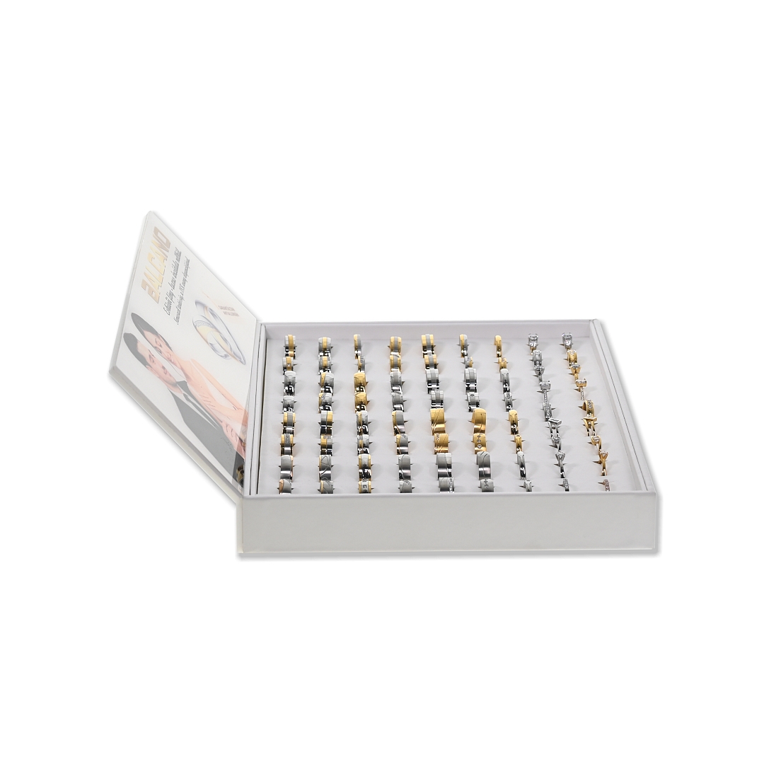 BALCANO / Edelstahl Trauring- und Verlobungsring-Display mit Kopfteil (110001BD00)