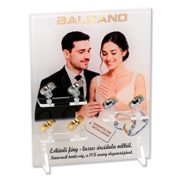 BALCANO / Edelstahl Trauring- und Verlobungsring-Displaytafel