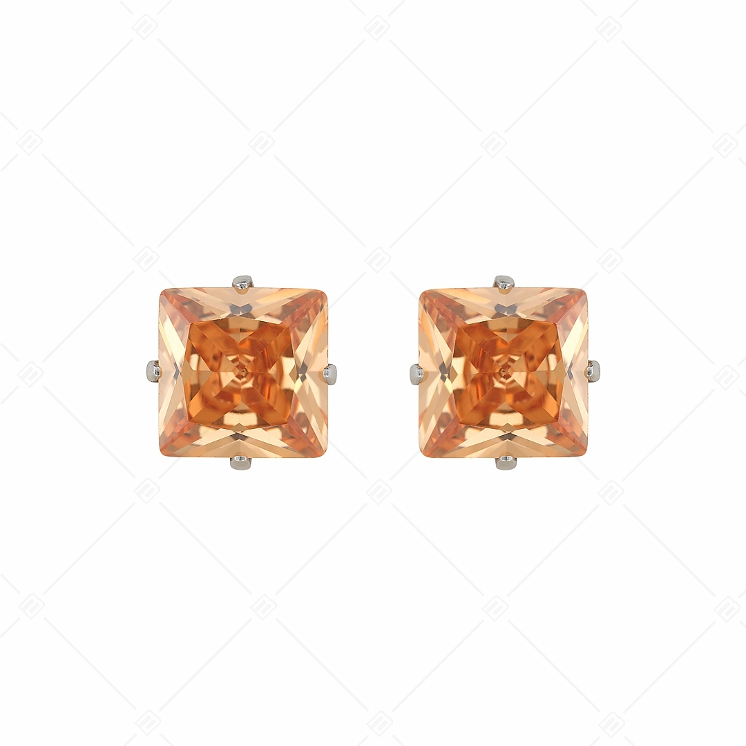 BALCANO - Frizzante / Boucles d'oreilles pierres précieuses de forme carrée (112082ST58)