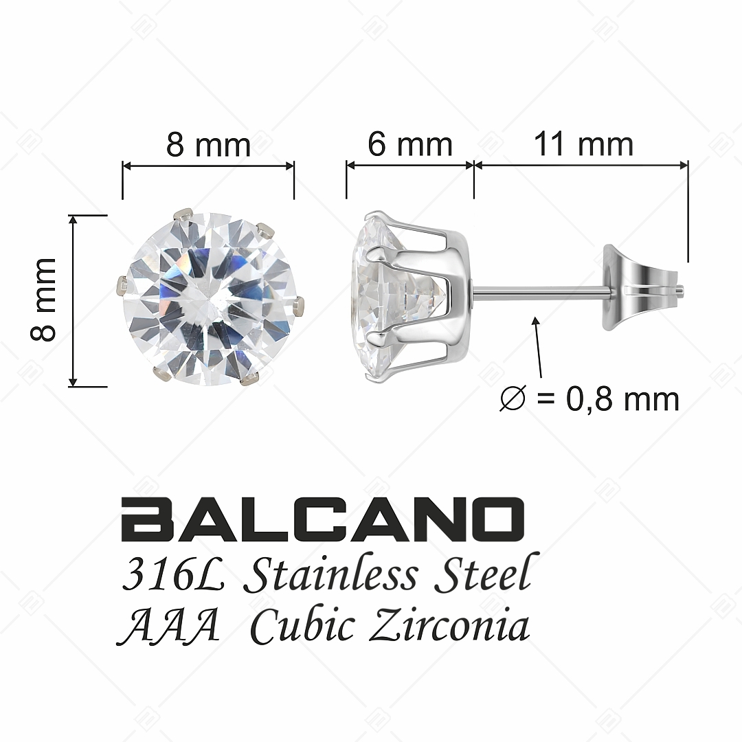 BALCANO - Frizzante / Earrings With Round Gemstone (112083ST00)