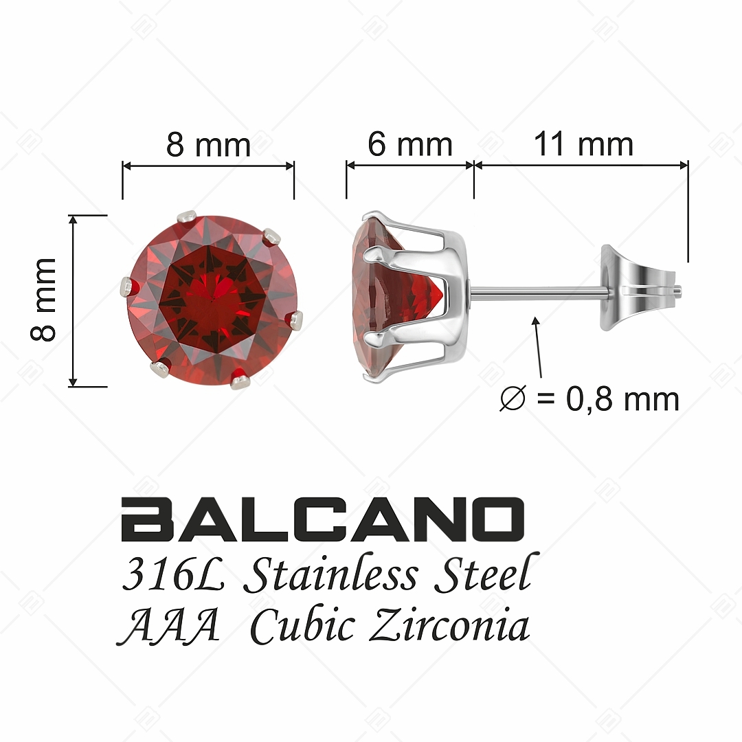 BALCANO - Frizzante / Boucles d'oreilles pierres rondes (112083ST29)
