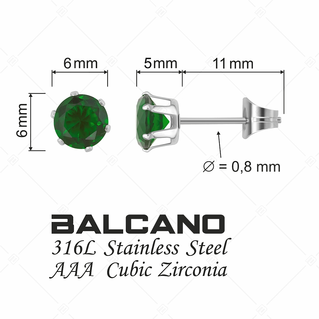 BALCANO - Frizzante / Boucles d'oreilles pierres rondes (112083ST39)