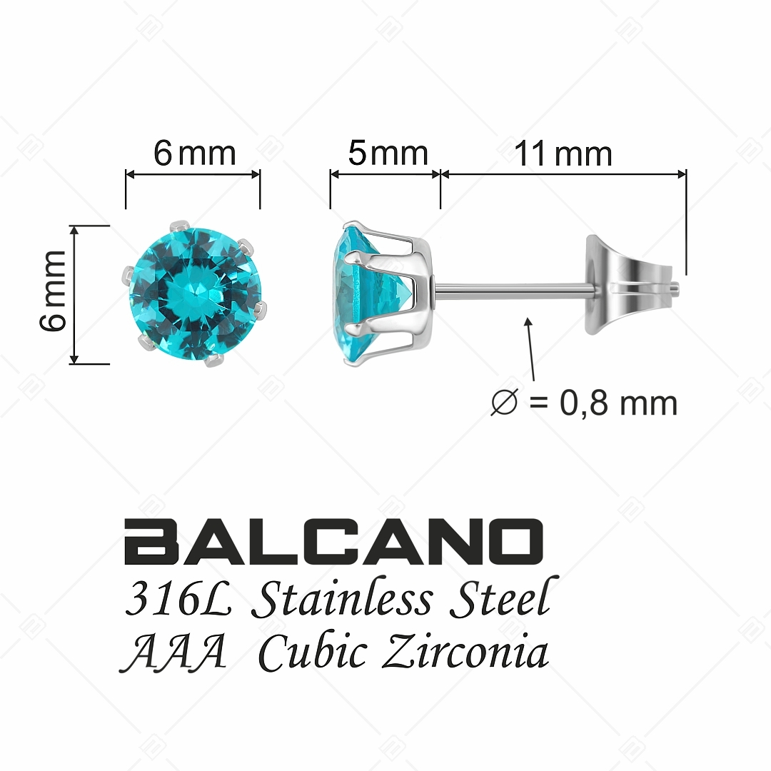 BALCANO - Frizzante / Boucles d'oreilles pierres rondes (112083ST48)