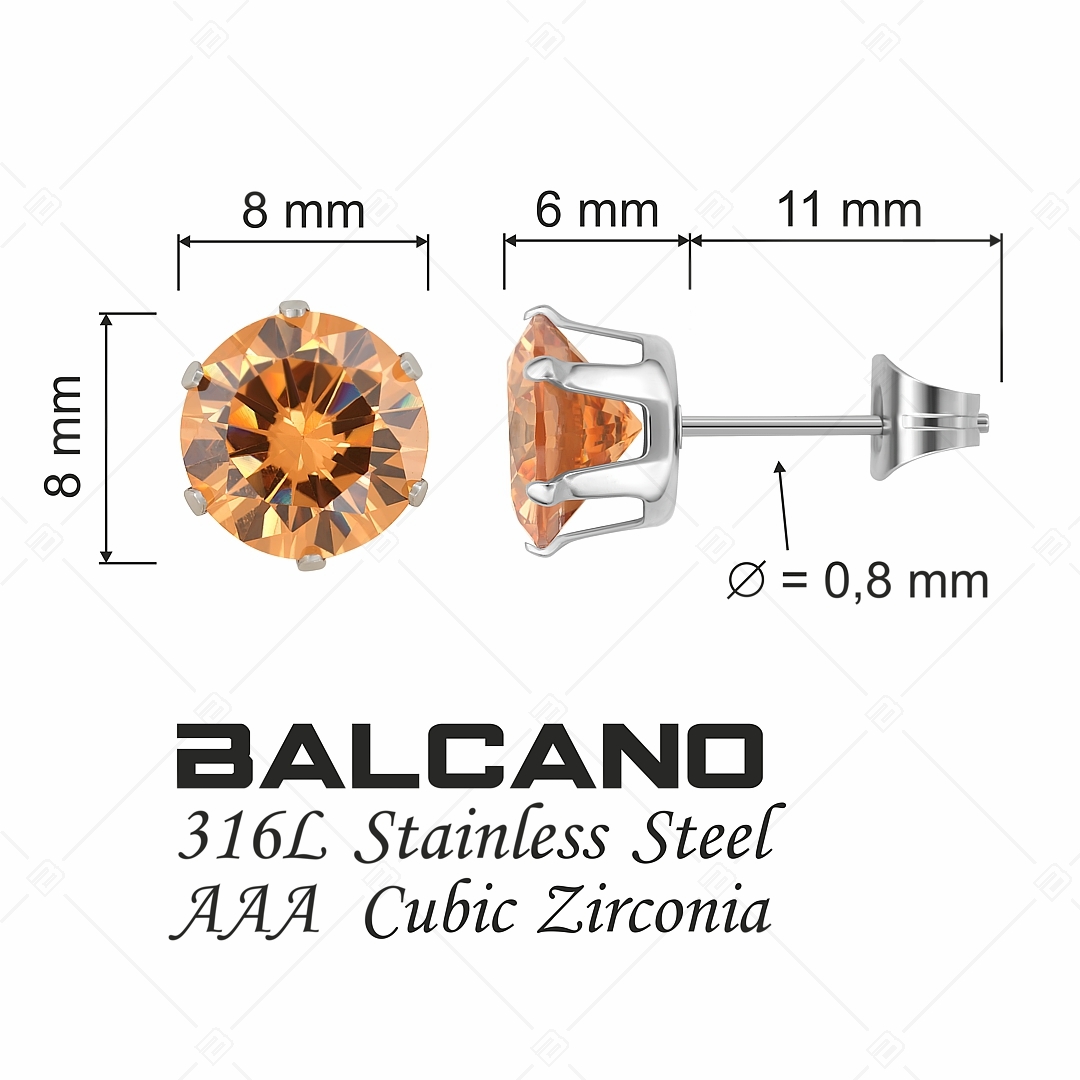 BALCANO - Frizzante / Boucles d'oreilles pierres rondes (112083ST58)