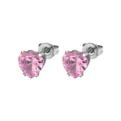 BALCANO - Frizzante / Earrings with heart shaped gemstone