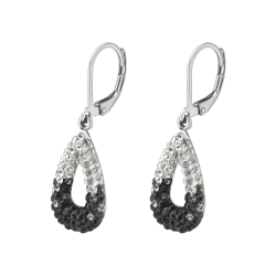 Crystal Dream - Goccia / Drop shaped earrings with crystals