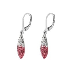 BALCANO - Avena / Oatseed Shaped Stainless Steel Earrings With Crystals