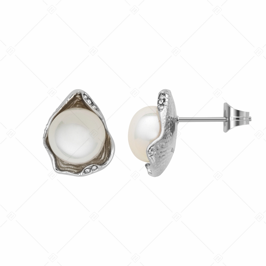 BALCANO - Marina / Boucles d'oreilles perle de coquillage en forme de coquillage (141102BC00)