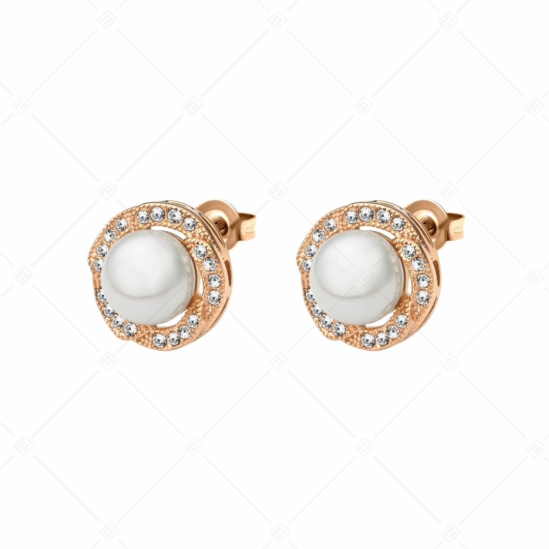 BALCANO - Serena / Shell Pearl Earrings With 18K Rose Gold Plated (141103BC00)