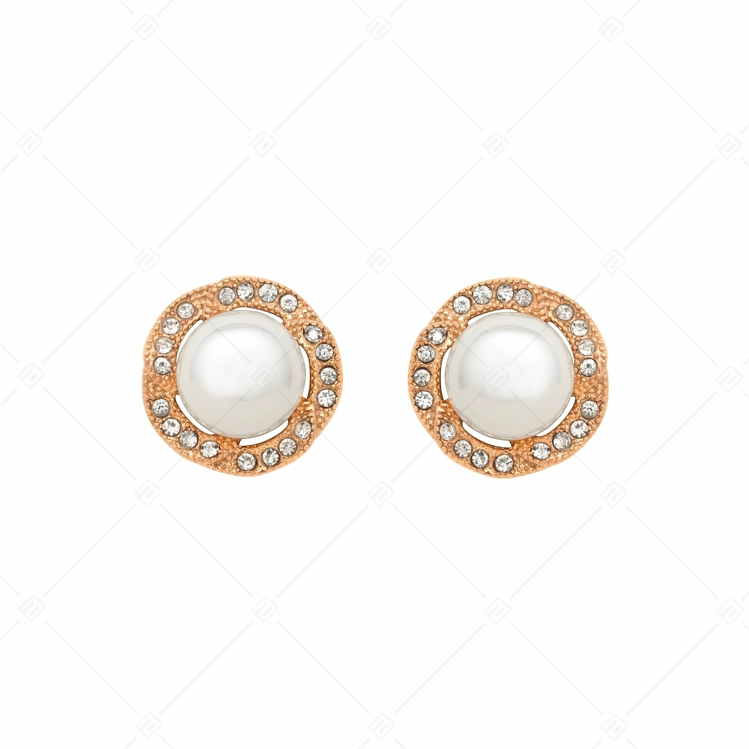BALCANO - Serena / Shell Pearl Earrings With 18K Rose Gold Plated (141103BC00)