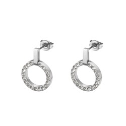 BALCANO - Veronic / Round earrings with zirconia gemstone