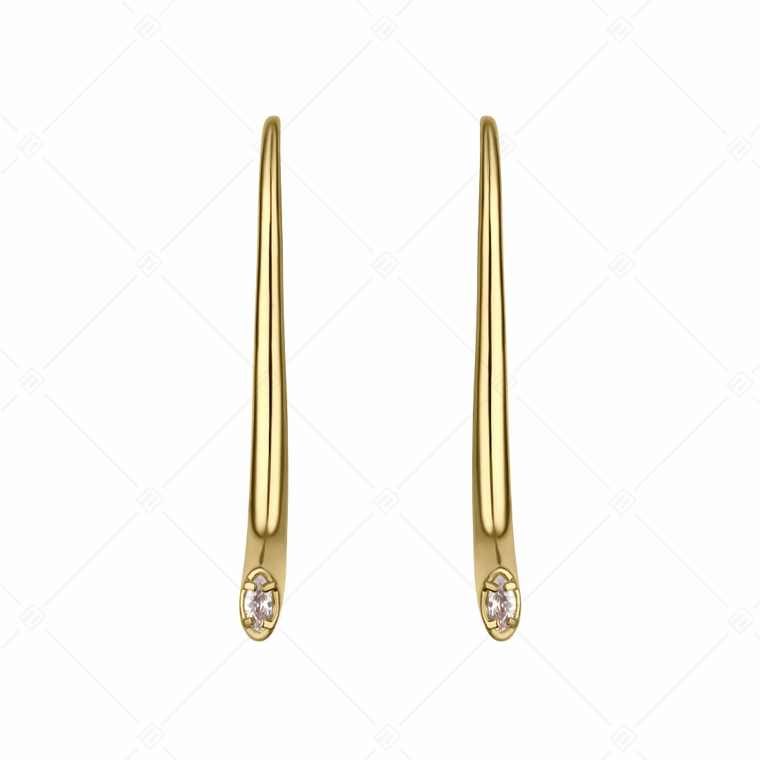 BALCANO - Arco / Curved Earrings With Zirconia Gemstone (141107BC88)