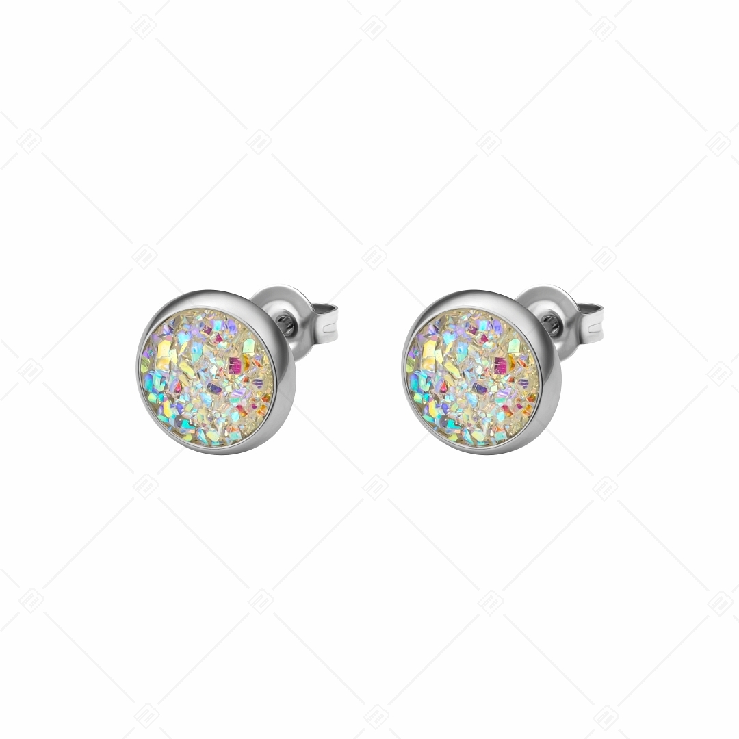 BALCANO - Druzy / Mineral crystal earrings (141111BC09)