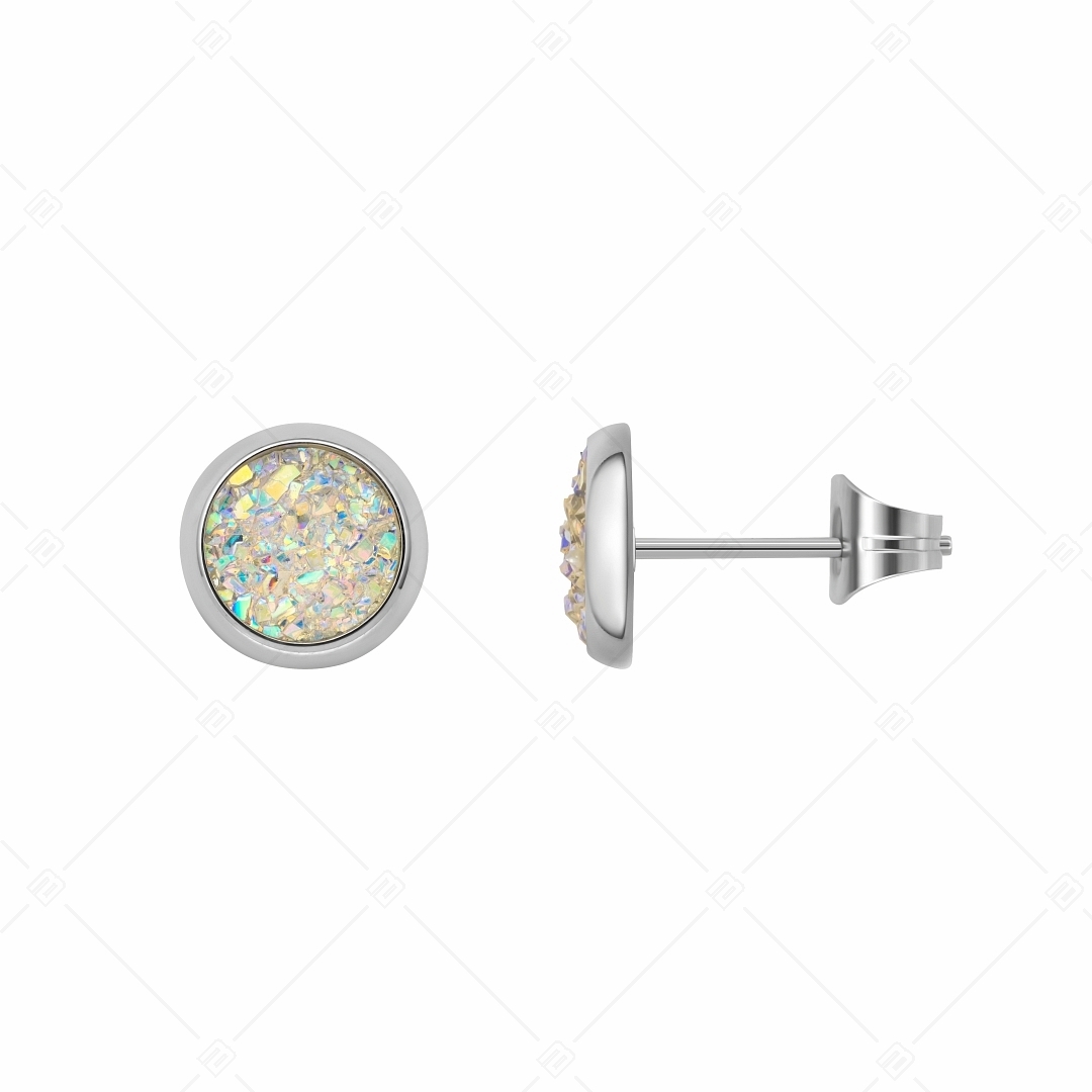 BALCANO - Druzy / Mineral crystal earrings (141111BC09)