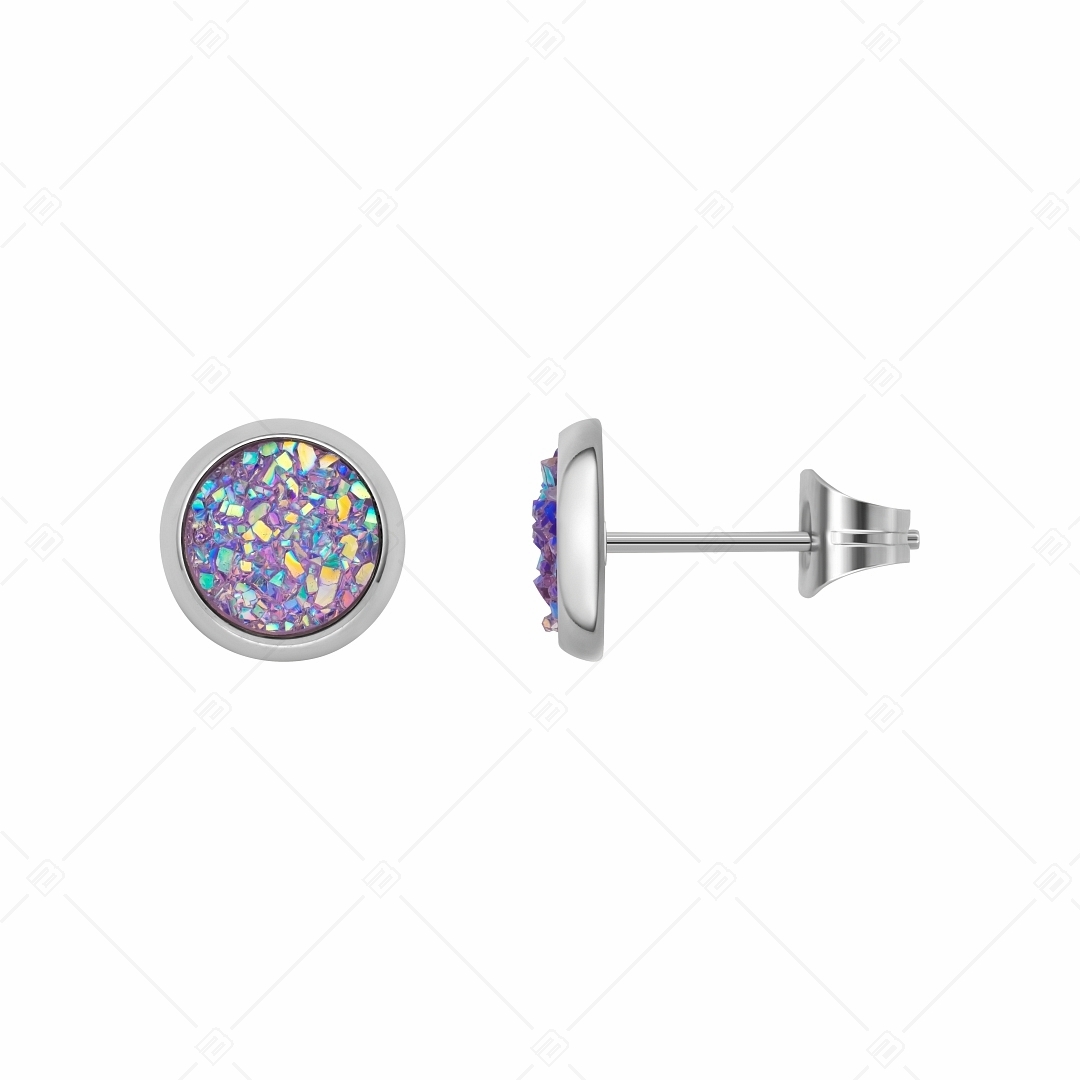 BALCANO - Druzy / Mineral crystal earrings (141111BC77)