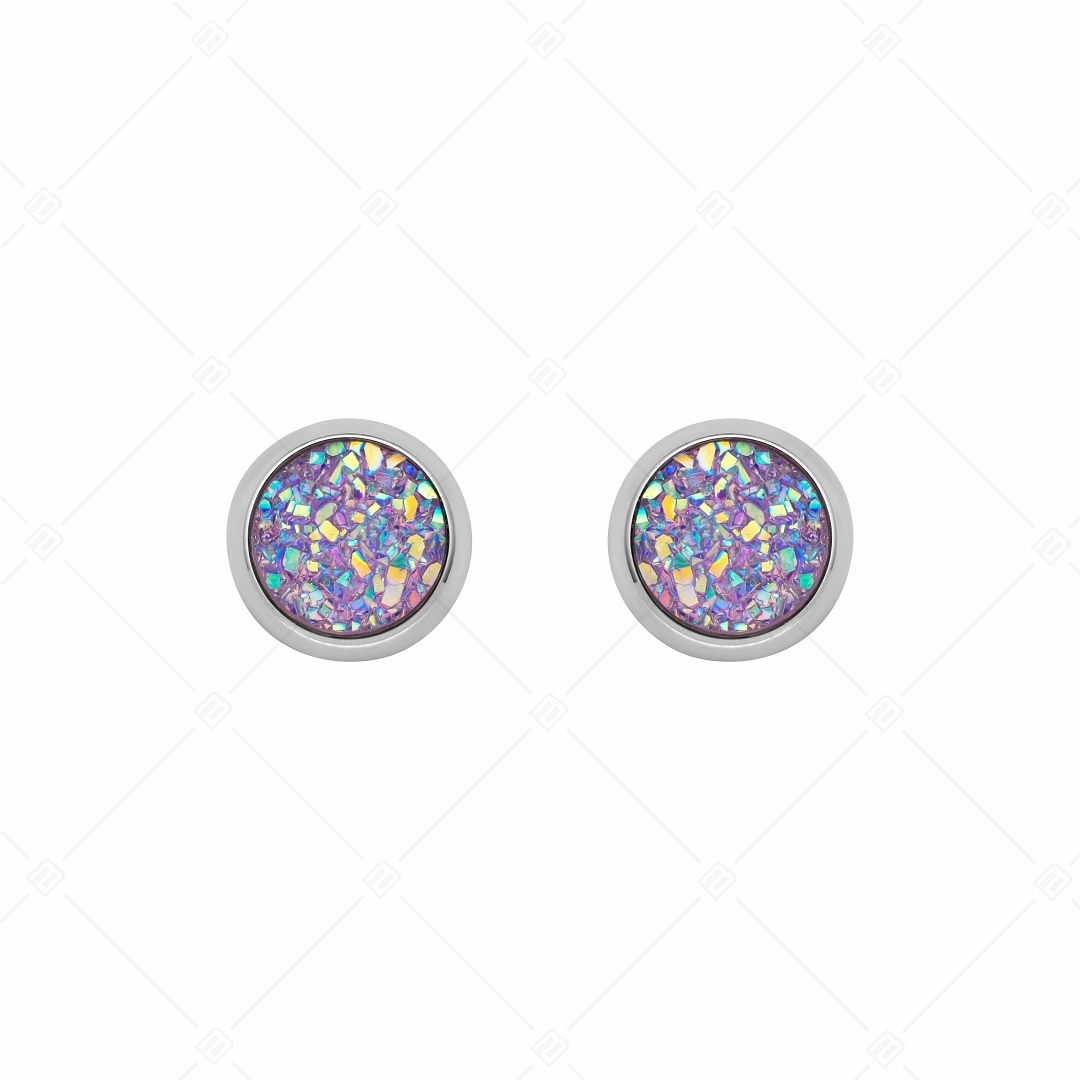 BALCANO - Druzy / Mineral crystal earrings (141111BC77)