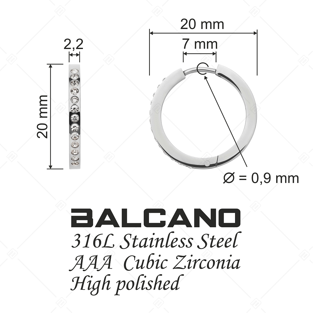 BALCANO - Carina / Earrings with zirconia crystals (141112BC97)