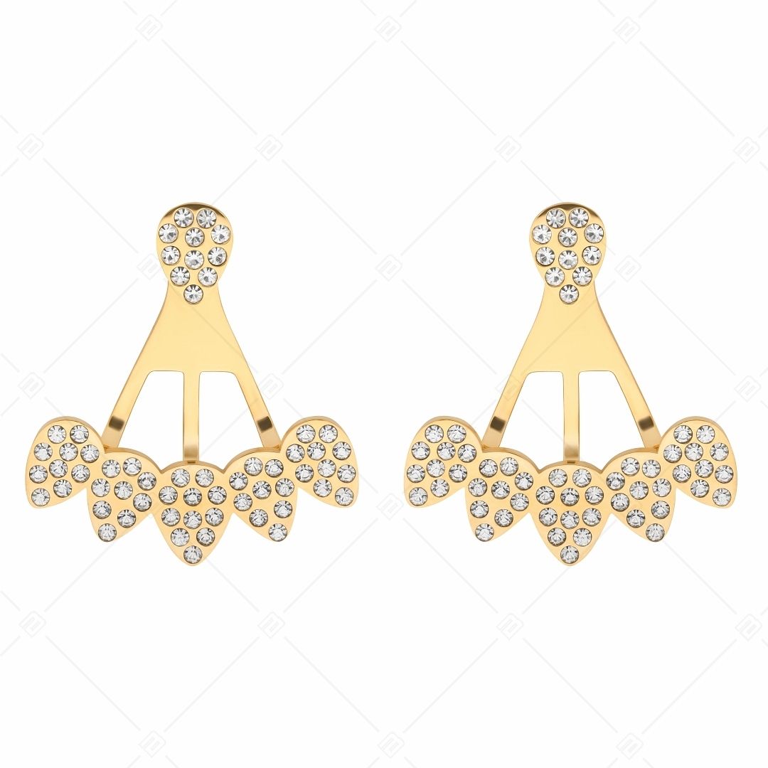 BALCANO - Pavone / Dart Shaped Earrings With Gemstones (141113BC88)