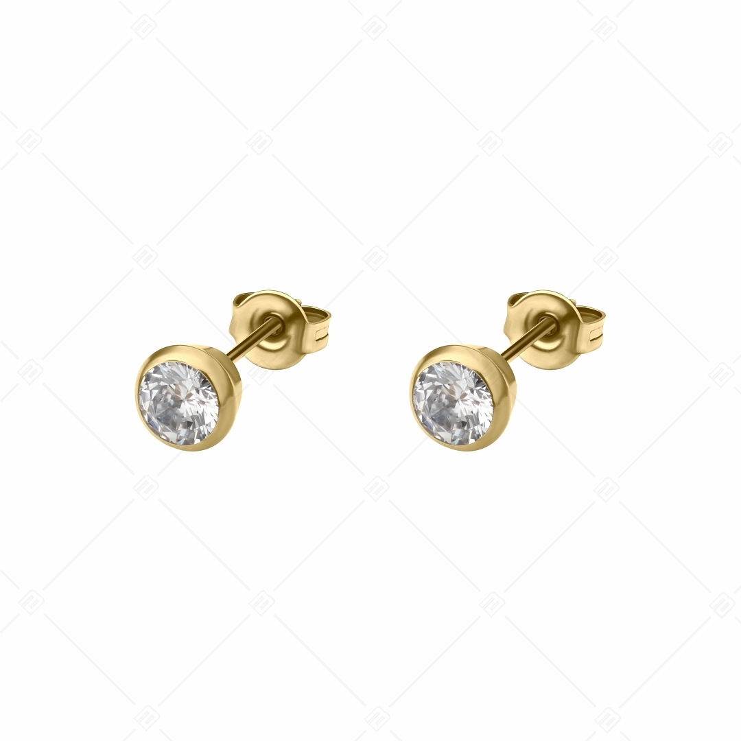 BALCANO - Stella / Round zirconia gemstone earrings (141115BC88)