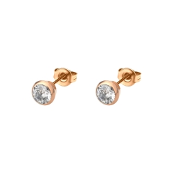 BALCANO - Stella / Round zirconia gemstone earrings