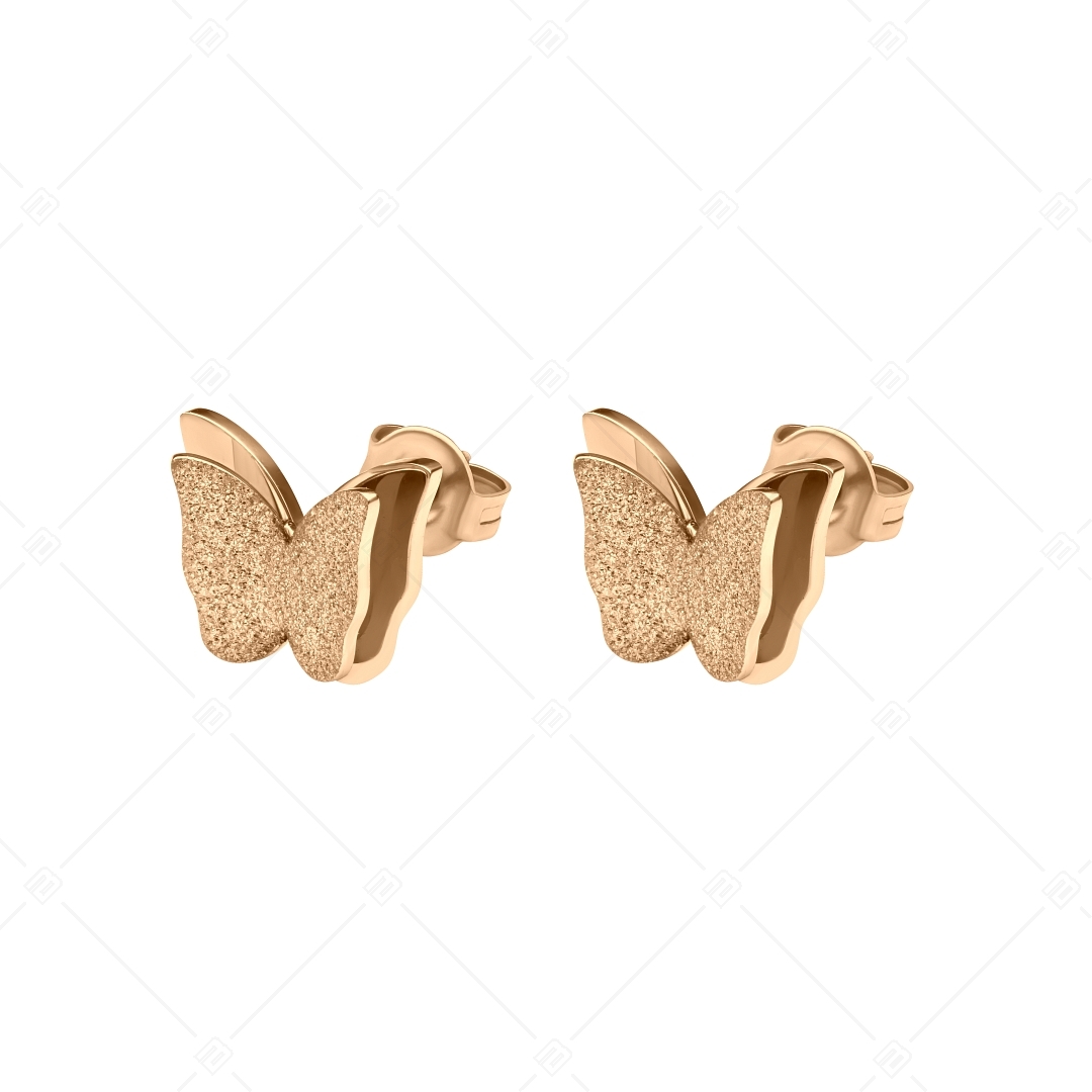 BALCANO - Papillon / Boucles d'oreilles papillon avec une surface pailletée (141201BC96)