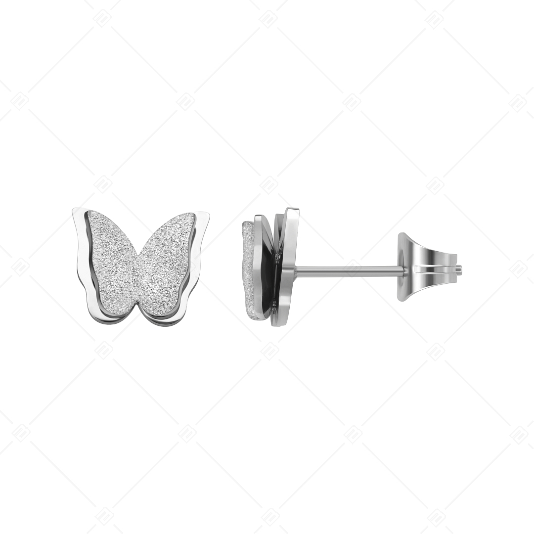 BALCANO - Papillon / Butterfly Earrings With Glitter Surface (141201BC97)