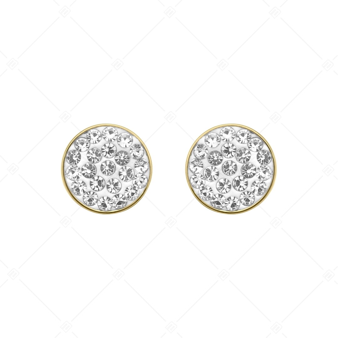 BALCANO - Glitter / Round Earrings With Crystal (141203BC88)