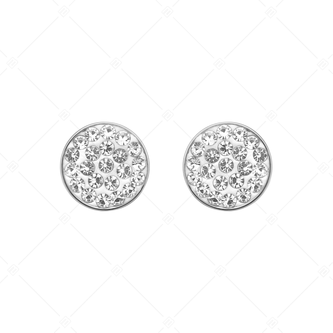 BALCANO - Glitter / Boucles d'oreilles rondes en cristal type perceuse (141203BC97)