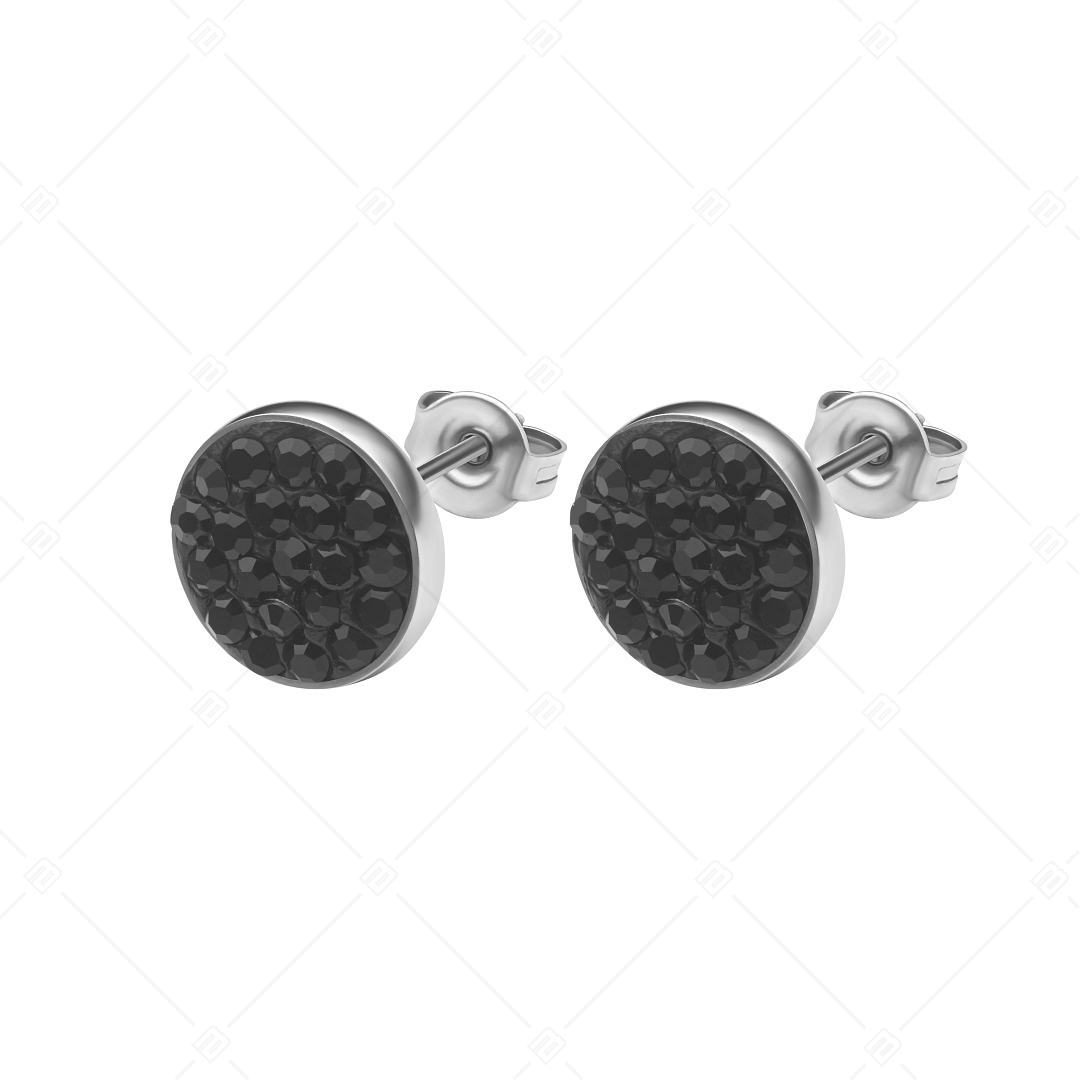 BALCANO - Glitter / Round Earrings With Crystal (141204BC97)