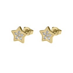 BALCANO - Asteri / Star shaped earrings with gemstone
