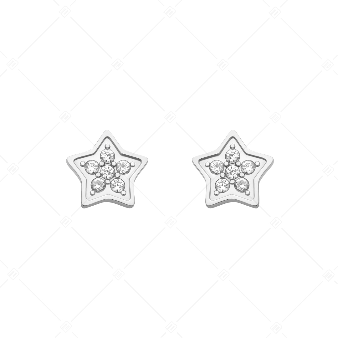 BALCANO - Asteri / Boucles d'oreilles en pierre précieuse en forme d'étoile (141208BC97)