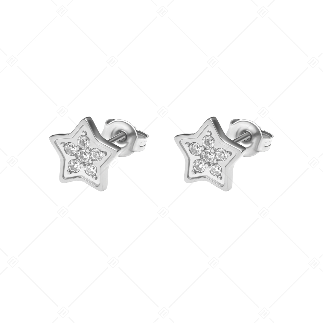BALCANO - Asteri / Boucles d'oreilles en pierre précieuse en forme d'étoile (141208BC97)