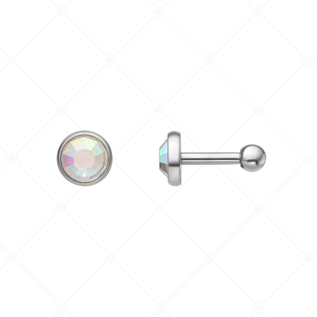 BALCANO - Punto / Ball closure sparkle dot earrings with crystal (141210BC09)