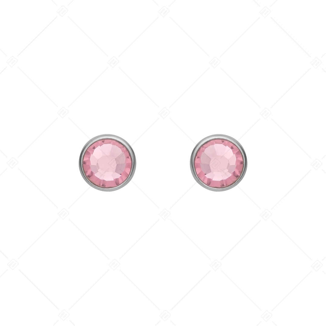 BALCANO - Punto / Boucles d'oreilles à pois scintillants serrure à boule avec cristal (141210BC28)